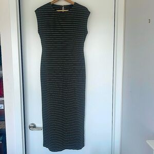 Club Monaco Dark army/ gray Maxi dress in excellent condition